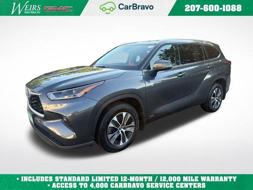 Magnetic Gray Metallic 2021 Toyota Highlander Hybrid XLE