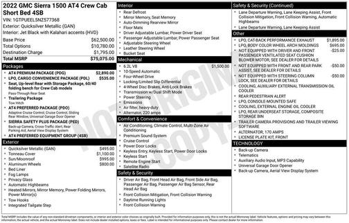 Quicksilver Metallic 2022 GMC Sierra 1500 AT4