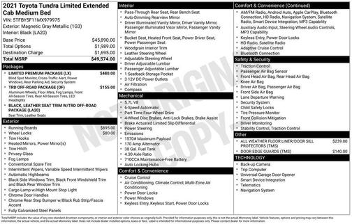 Magnetic Gray Metallic 2021 Toyota Tundra Limited