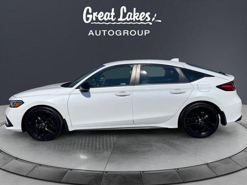 Platinum White Pearl 2024 Honda Civic Sport