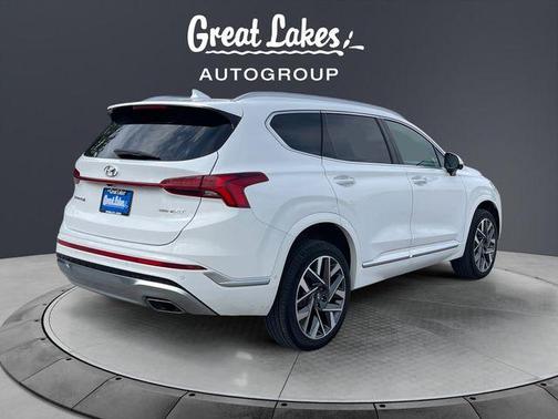 Serenity White Pearl 2023 Hyundai SANTA FE Calligraphy