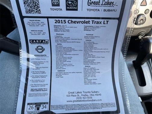 2015 Chevrolet Trax LT