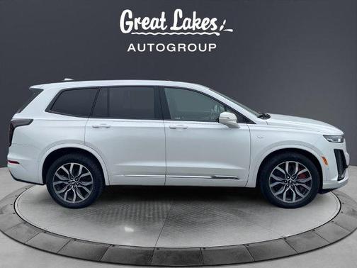 Crystal White Tri-Coat 2023 Cadillac XT6 Sport AWD