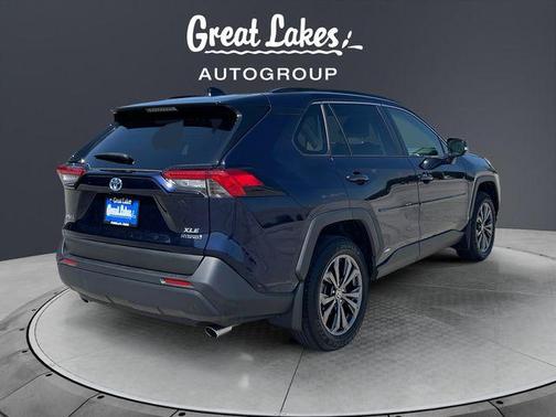 Blue 2024 Toyota RAV4 Hybrid XLE Premium