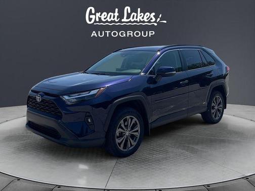 Blue 2024 Toyota RAV4 Hybrid XLE Premium