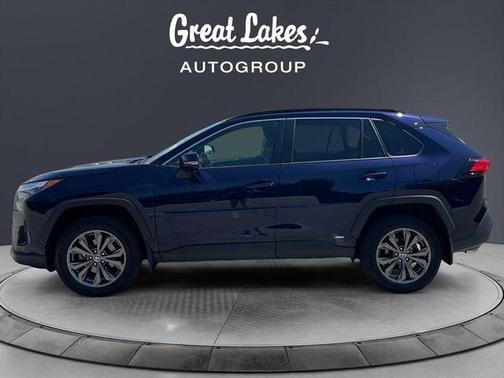Blue 2024 Toyota RAV4 Hybrid XLE Premium