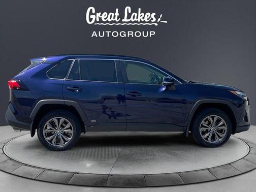 Blue 2024 Toyota RAV4 Hybrid XLE Premium