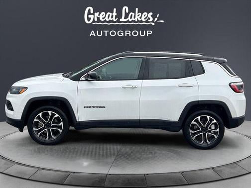 Bright White Clearcoat 2022 Jeep Compass Limited