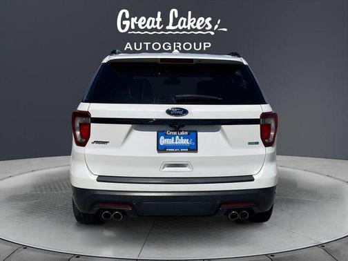 White Platinum Clearcoat Metallic 2019 Ford Explorer sport