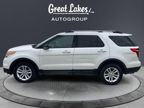 White Platinum Clearcoat Metallic 2014 Ford Explorer XLT