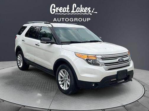 White Platinum Clearcoat Metallic 2014 Ford Explorer XLT