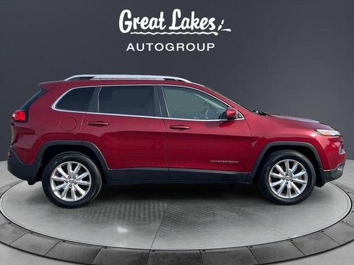 Deep Cherry Red Crystal Pearlcoat 2016 Jeep Cherokee Limited