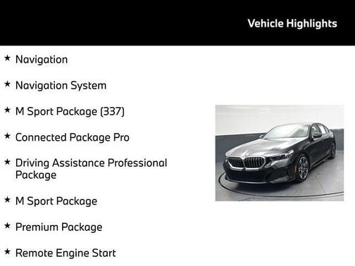 Black Sapphire Metallic 2024 BMW 540 i xDrive