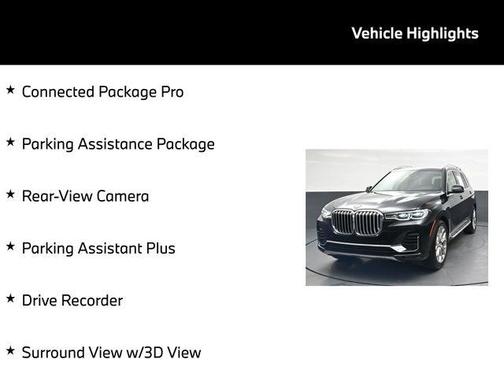 Black Sapphire Metallic 2021 BMW X7 xDrive40i