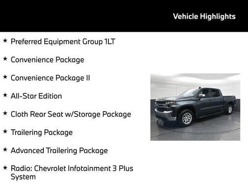 Shadow Gray Metallic 2019 Chevrolet Silverado 1500 LT
