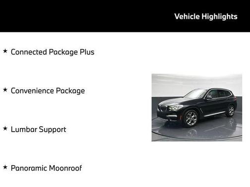 Black Sapphire Metallic 2021 BMW X3 sDrive30i