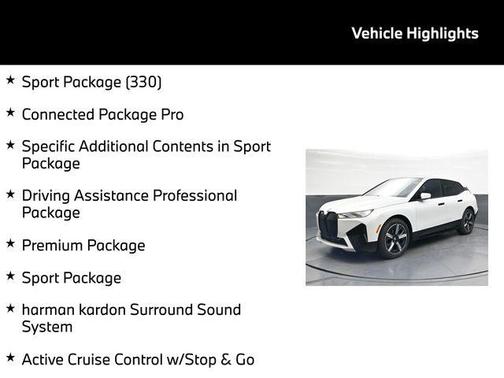 Mineral White Metallic 2024 BMW iX xDrive50