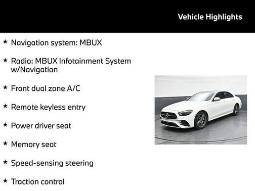 Polar White 2023 Mercedes-Benz E-Class E 350 4MATIC