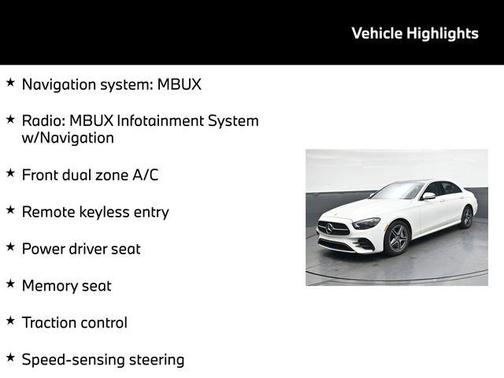 2023 Mercedes-Benz E-Class E 350 4MATIC