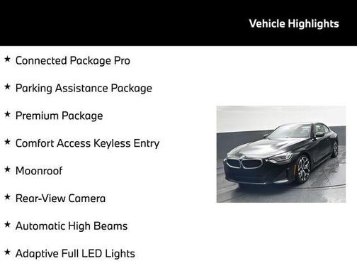 Black Sapphire Metallic 2025 BMW 230 i