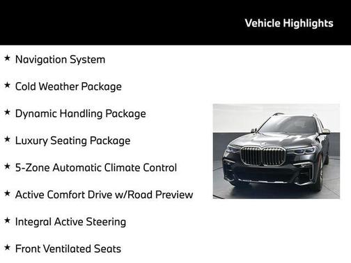 Black Sapphire Metallic 2020 BMW X7 M50i