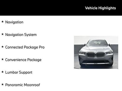Gray Metallic 2024 BMW X3 sDrive30i