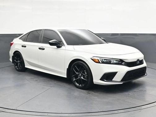 Platinum White 2023 Honda Civic Sport