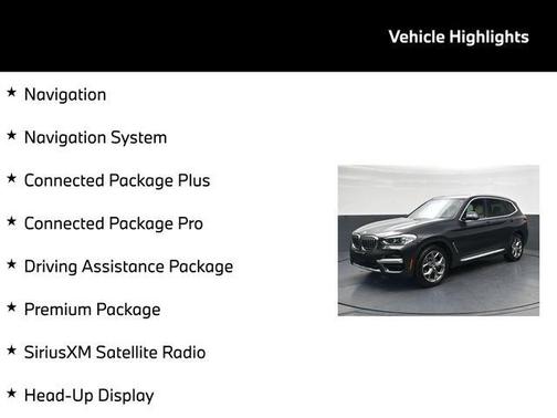 Dark Graphite Metallic 2020 BMW X3 xDrive30i