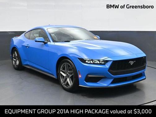 Grabber Blue 2025 Ford Mustang EcoBoost Premium