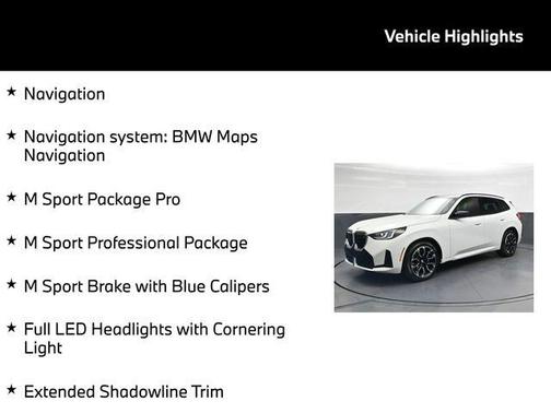 Alpine White 2026 BMW X3 M50 xDrive