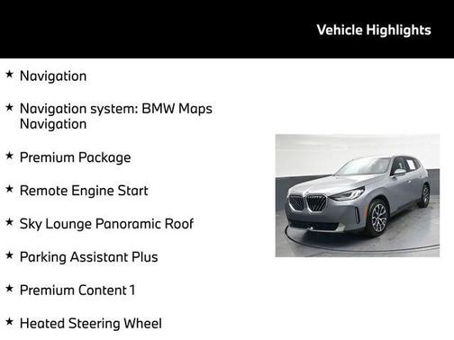 Skyscraper Gray Metallic 2025 BMW X3 30 xDrive