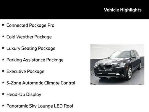 Dark Graphite Metallic 2022 BMW X7 xDrive40i