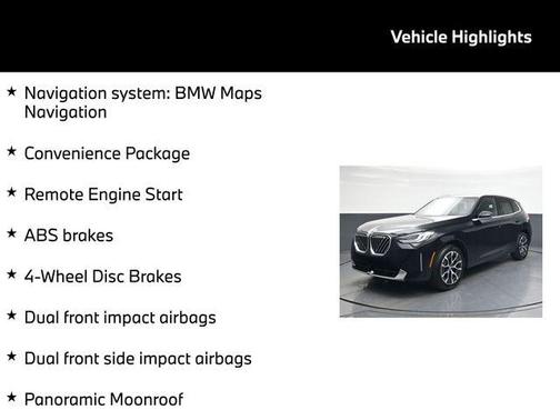 Black Sapphire 2026 BMW X3 30 xDrive