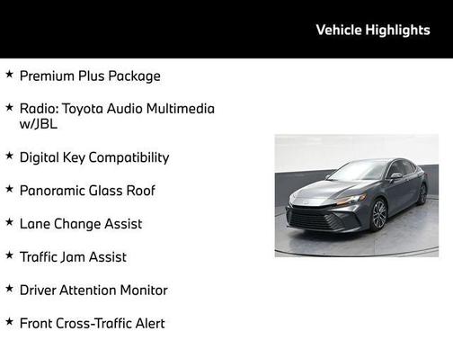 UNDERGROUND 2025 Toyota Camry XLE