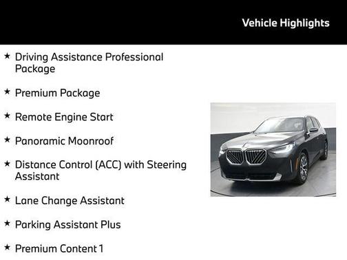 Dark Graphite Metallic 2026 BMW X3 30 xDrive