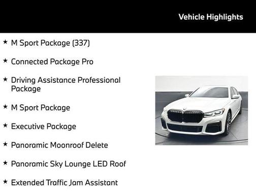 Mineral White Metallic 2022 BMW 750 i xDrive