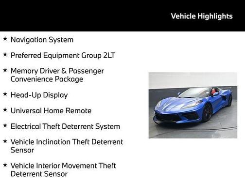 2023 Chevrolet Corvette Stingray w/2LT