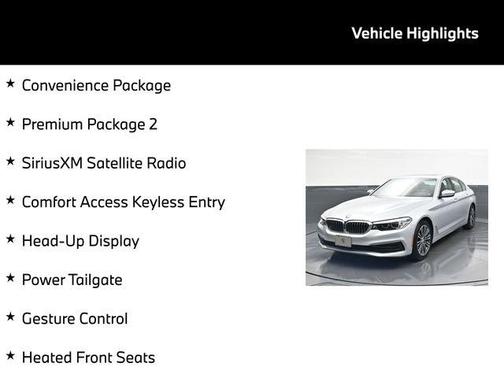 Glacier Silver Metallic 2019 BMW 530 i xDrive