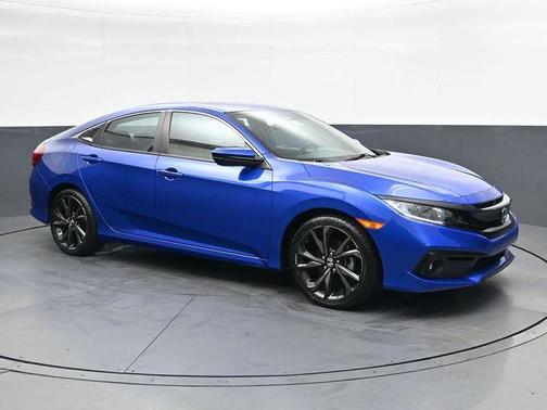 Aegean Blue Metallic 2020 Honda Civic Sport