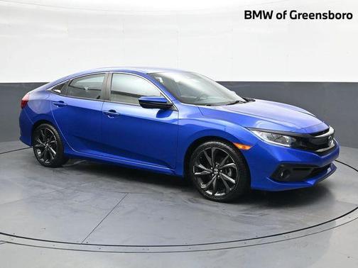Aegean Blue Metallic 2020 Honda Civic Sport