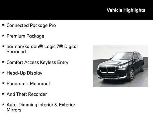 Black Sapphire Metallic 2023 BMW X1 xDrive28i