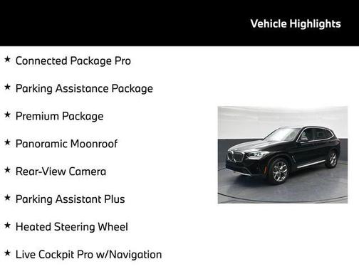 Jet Black 2023 BMW X3 xDrive30i