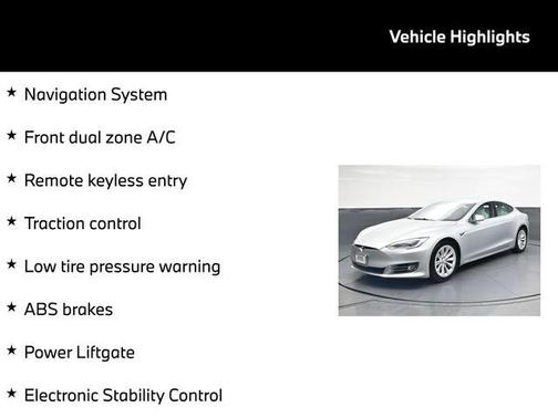 Silver Metallic 2017 Tesla Model S 75D