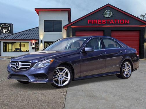 Blue 2014 Mercedes-Benz E-Class E 350 Sedan 4D