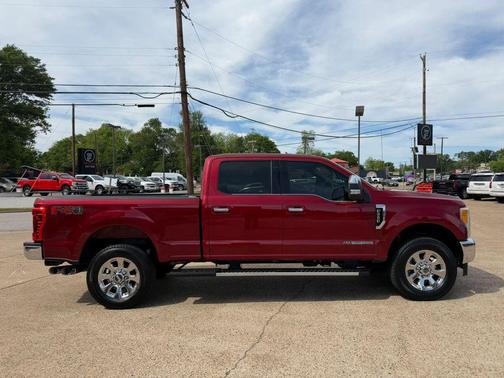 Red 2017 Ford F-250 Lariat
