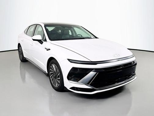 White 2025 Hyundai SONATA Hybrid Limited