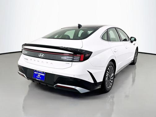 White 2025 Hyundai SONATA Hybrid Limited