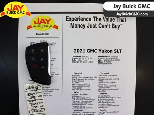 White Frost 2021 GMC Yukon SLT