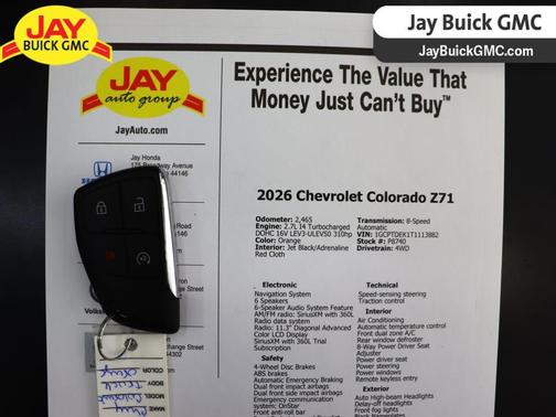 Orange 2026 Chevrolet Colorado Z71