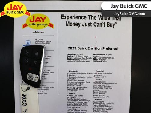 Moonstone Gray Metallic 2023 Buick Envision Preferred